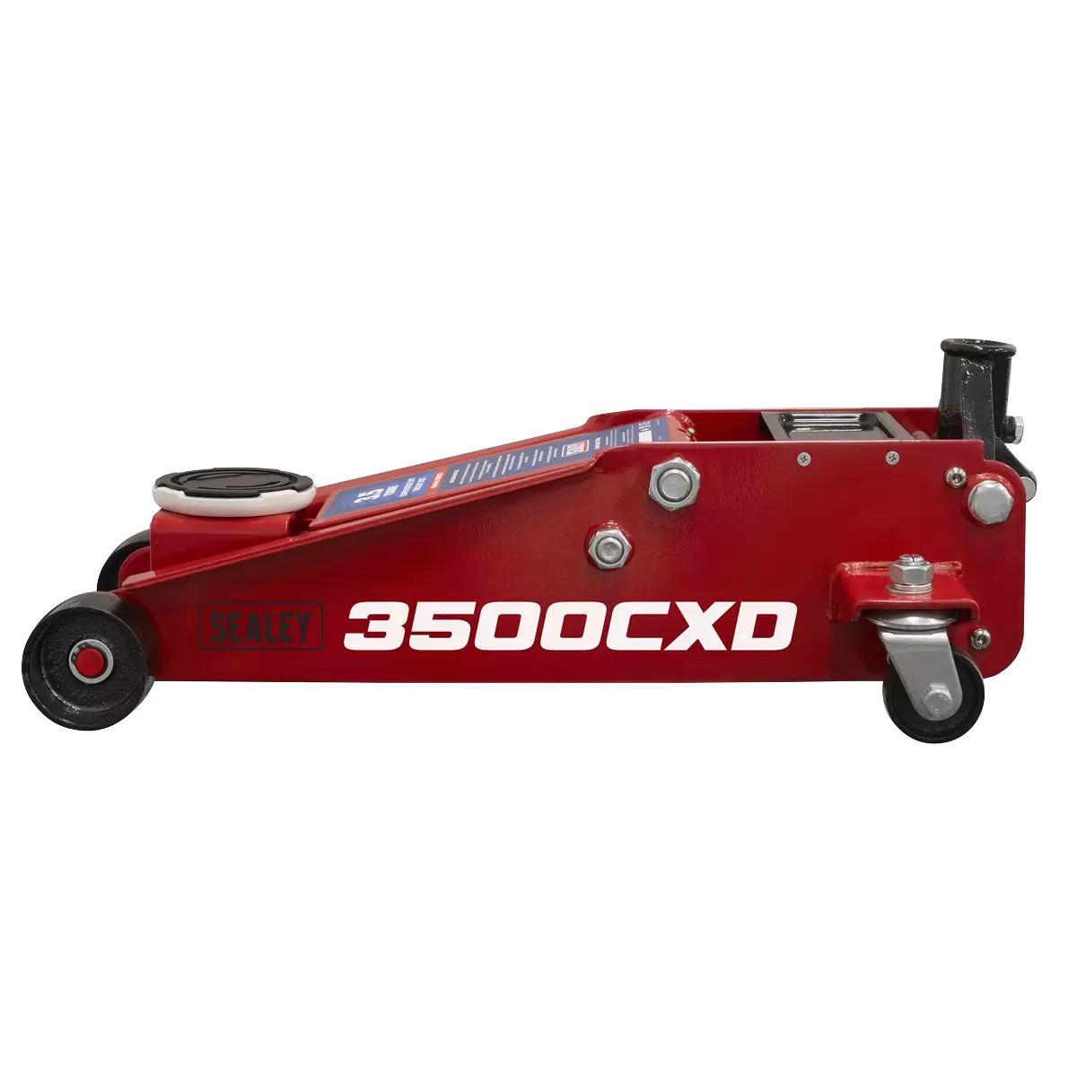 Sealey 3500CXD Trolley Jack with Super Rocket Lift 3.5 Tonne