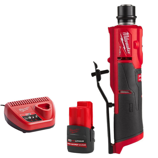 Milwaukee M12FTB-0 12V Brushless Low Speed Tyre Buffer With 1 x 2.5Ah Battery & Charger