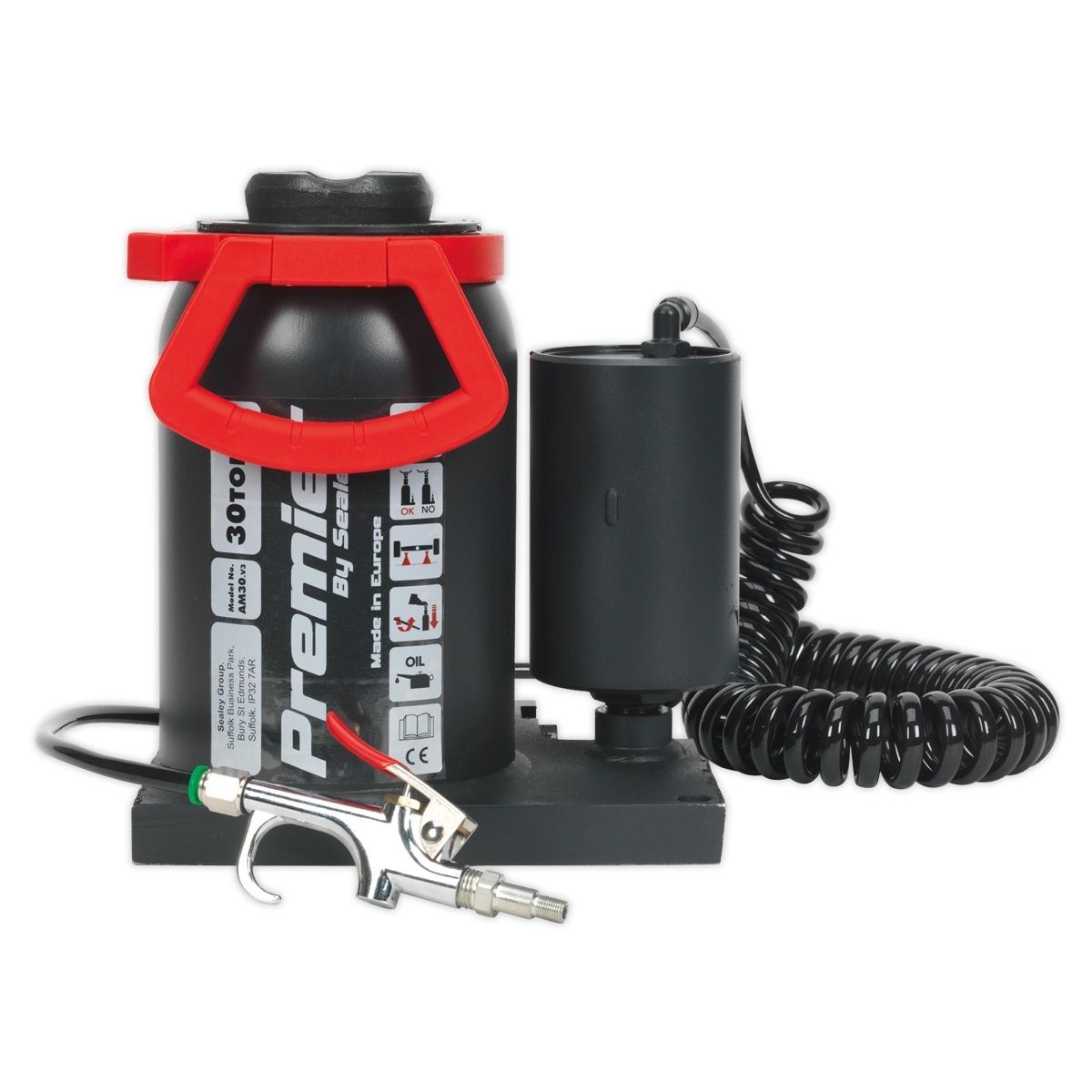 Sealey AM30 Bottle Jack 30 Tonne Manual/Air Hydraulic