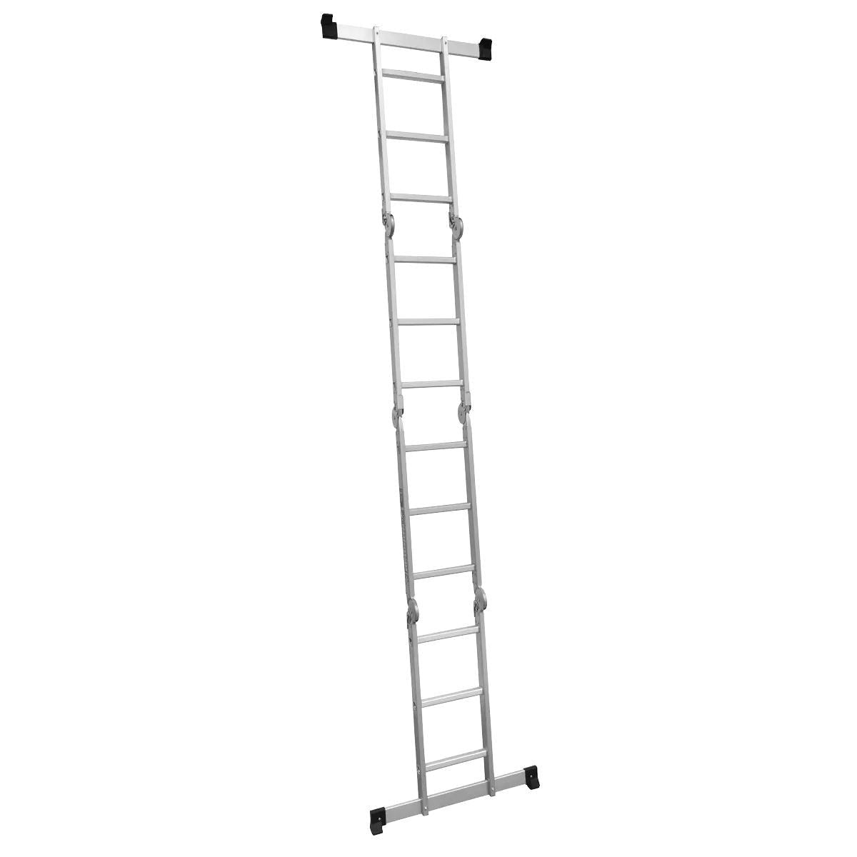 Sealey AFPL1 4-Way Trade Aluminium Folding Platform Ladder EN 131