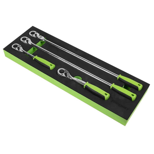 Sealey S01231 Ratchet Wrench Set 4pc 1/2"Sq Drive