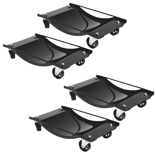 Big Red Torin 400 kg Heavy Duty Vehicle Mover Car Dolly Pack of 4