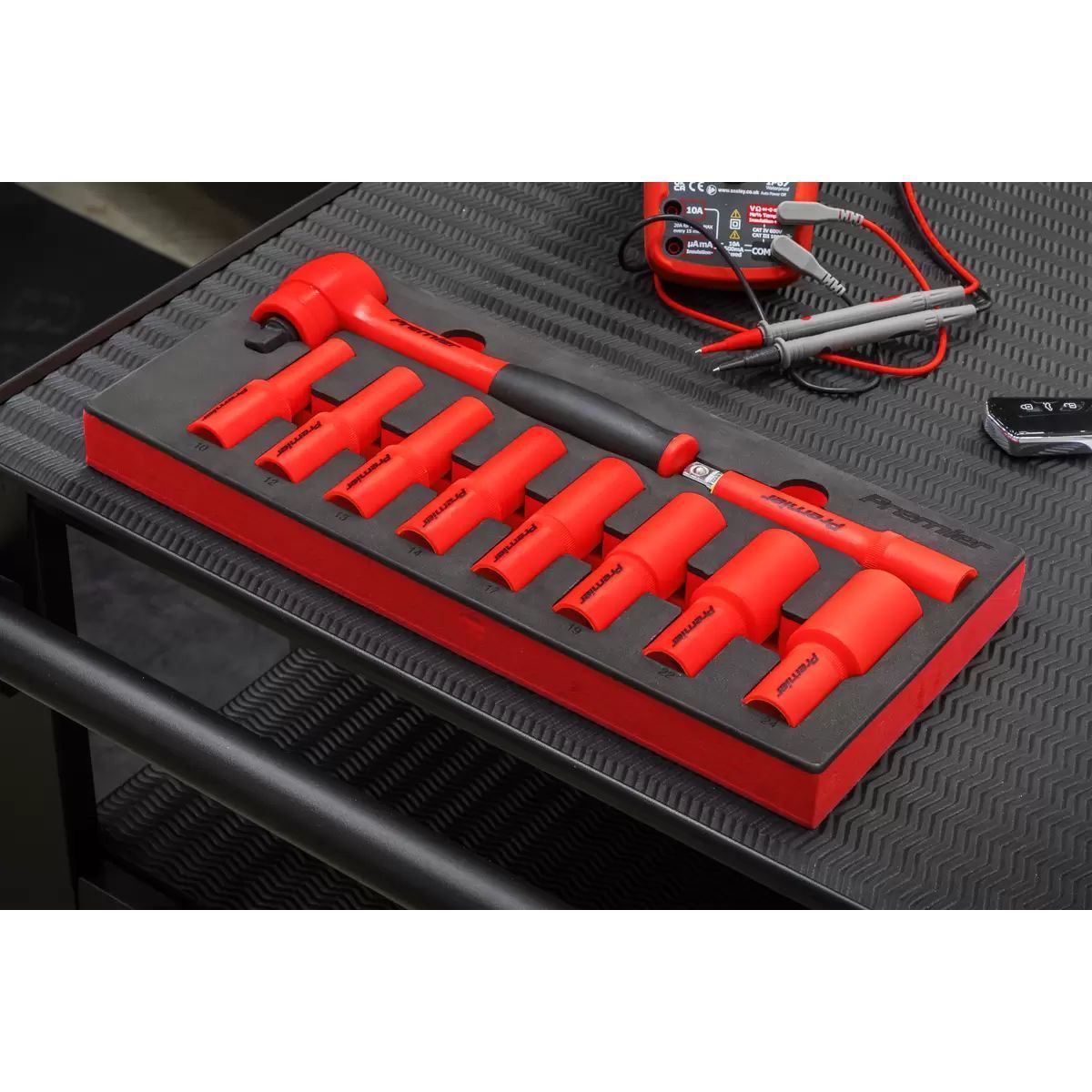 Sealey TBTE11 Insulated Socket Set with Tool Tray 1/2