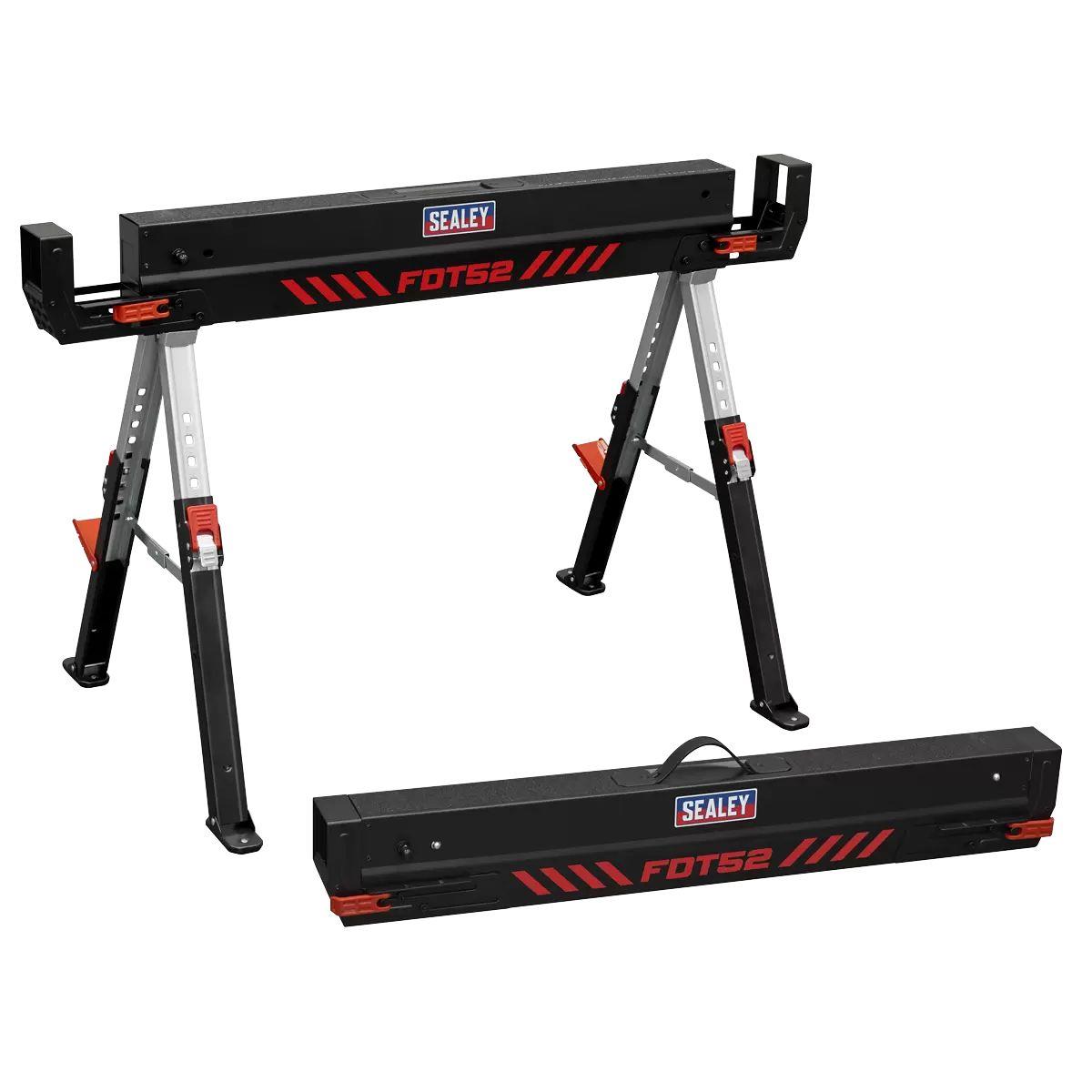 Sealey FDT52 Adjustable Sawhorse Set 2pc