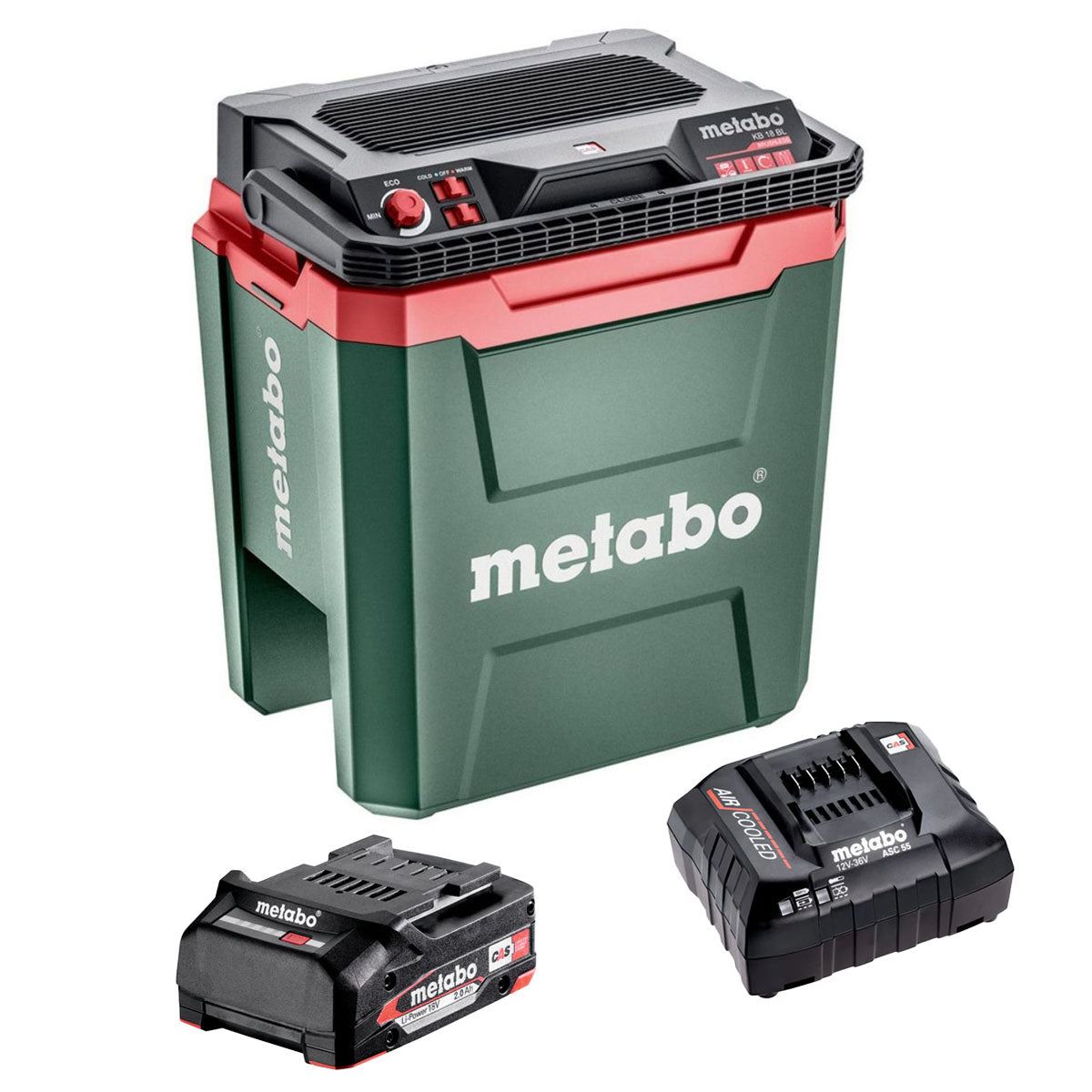 Metabo KB 18 BL 18V Brushless 24L Cooling Box with 1 x 2.0Ah Battery & Charger