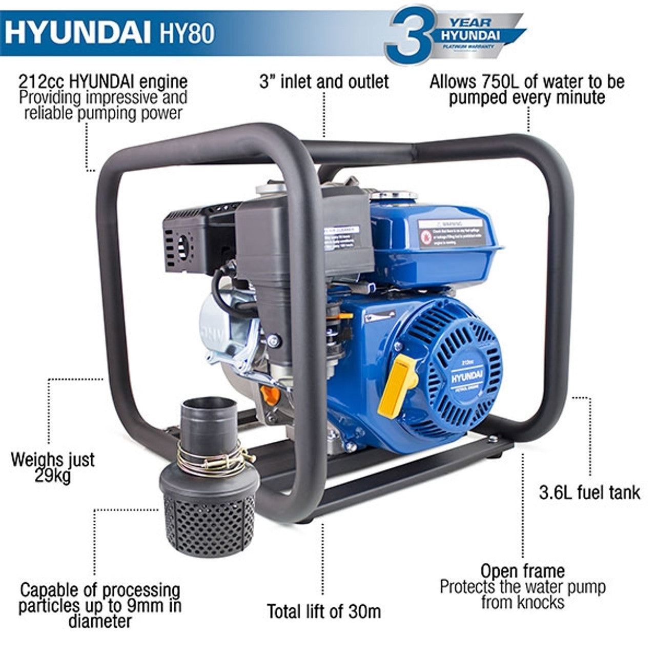 Hyundai HY80 80mm 3