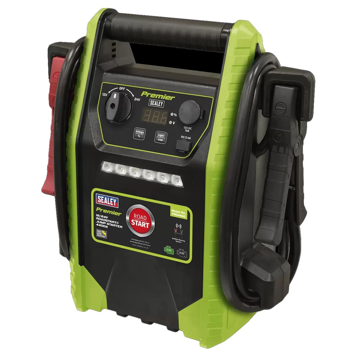 Sealey PRS4400 Premier 12/24V Road Start Jump Starter 4400A Peak Amps