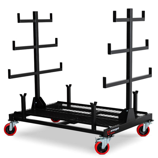Armorgard PR1 Mobile Piperack Wheeled Storage with 1 Tonne Capacity for Pipes 1560mm x 1010mm x 1570mm