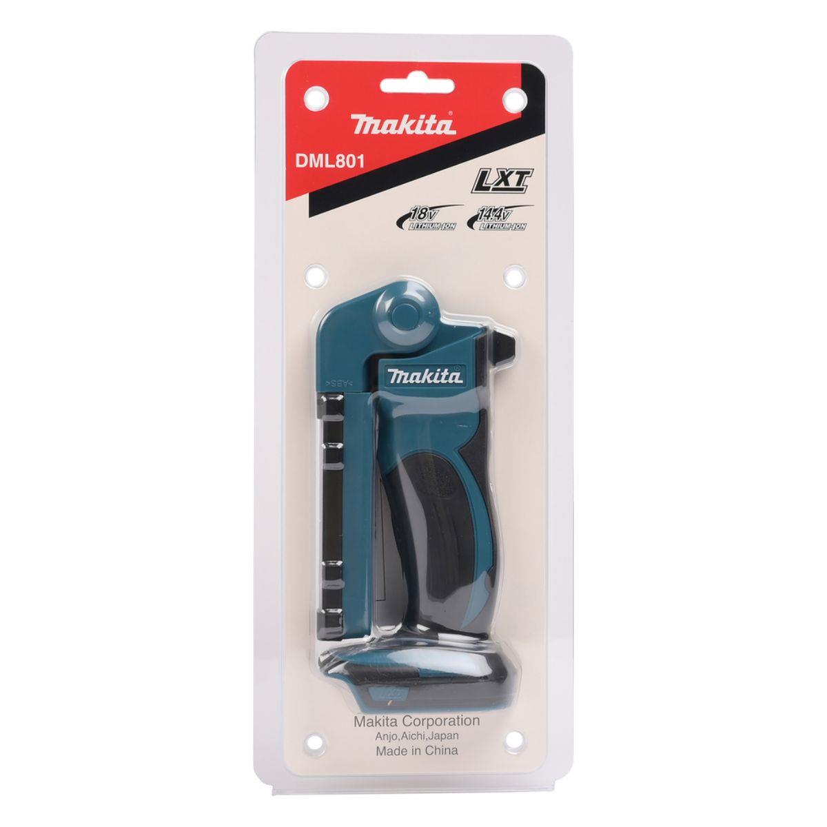 Makita DML801 18V Rechargeable Florescent 12 LED Light Torch with 1 x 3.0Ah Battery & Charger