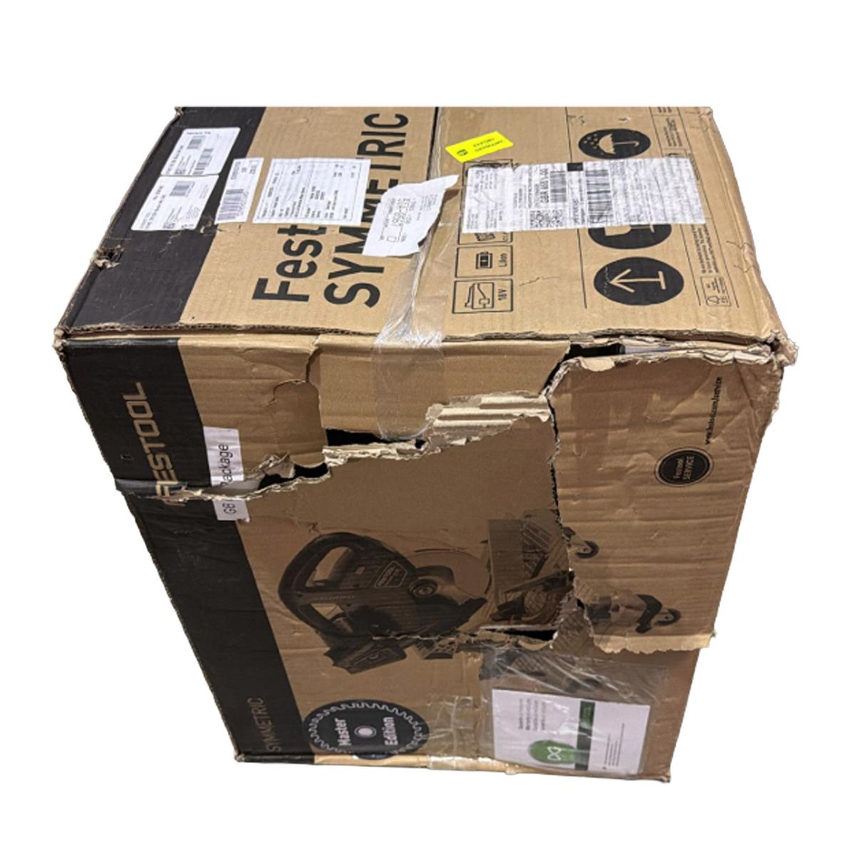 Festool SYMC 70 EB-Basic Master Edition 36V Brushless 216mm SYMMETRIC Mitre Saw Body Only - 578180 Item Condition Damaged Box