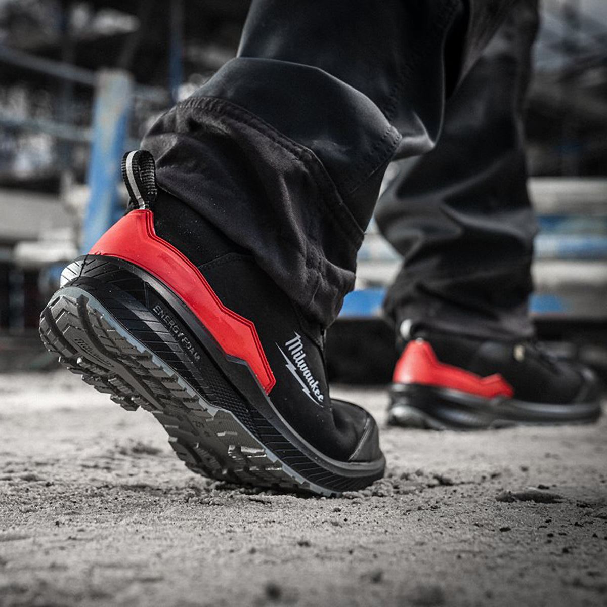 Milwaukee Flextred S3S Safety Trainers Black Size 8 - 4932493720