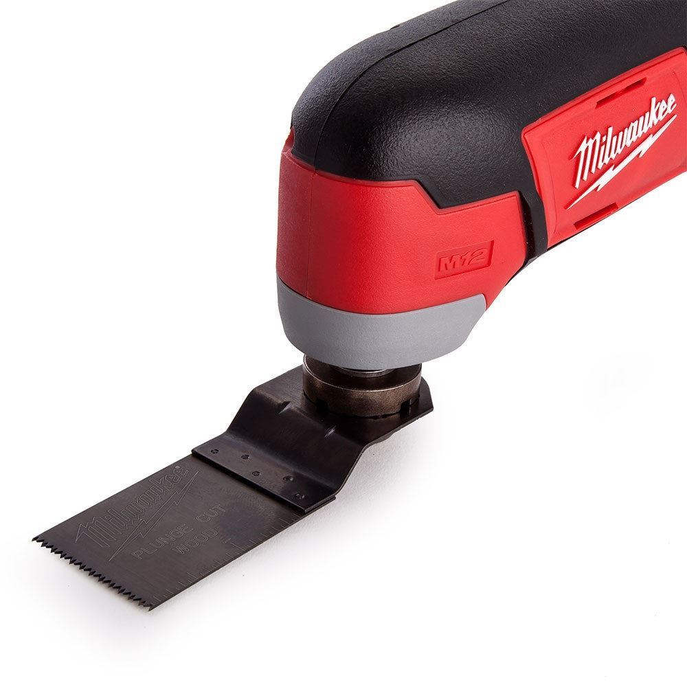 Milwaukee M12C12MT-0 M12 12V Sub Compact Multi-Tool With 1 x 2.0Ah Battery Charger & 8 pieces Accessories Set