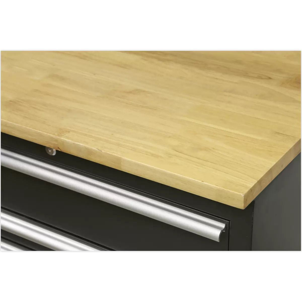 Sealey APMSCOMBO4W 2.3m Modular Storage System Combo Oak Worktop