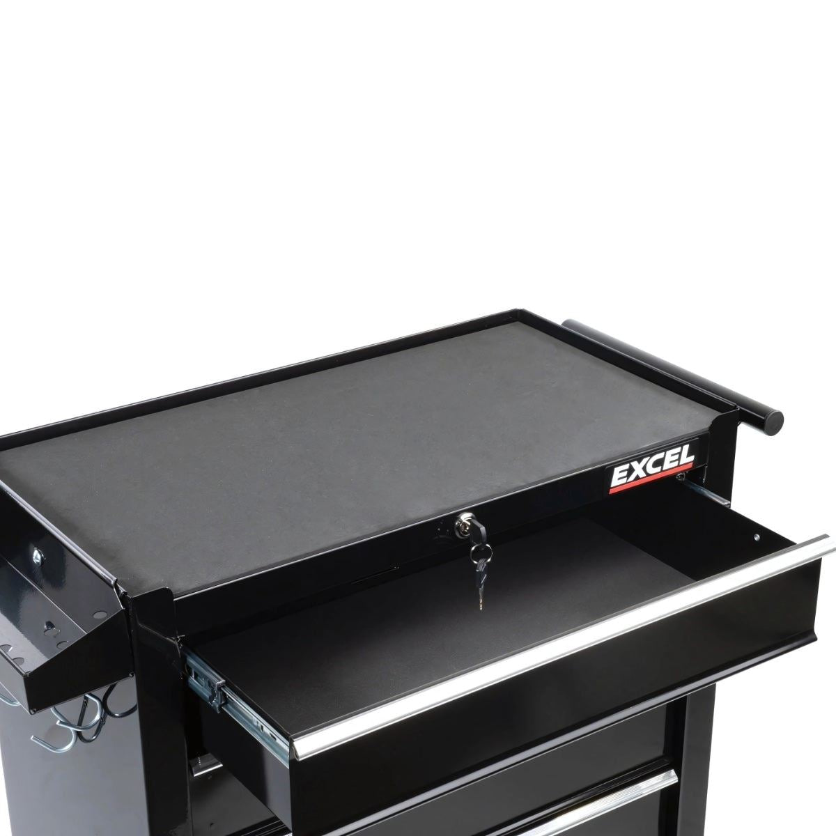 Excel 5 Drawer Tool Chest Cabinet with Wheels – Black Steel Storage