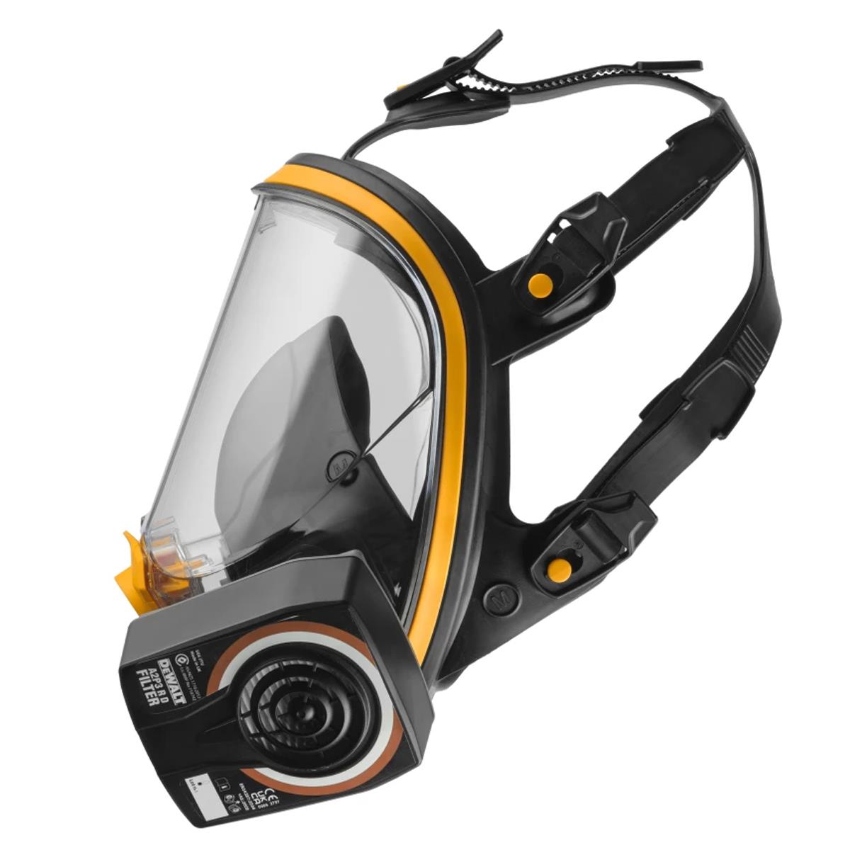 Dewalt DWR1FFMMA2P3 Full Face Mask Respirator Medium Superior Protection & Comfort for Dust & Fume Safety