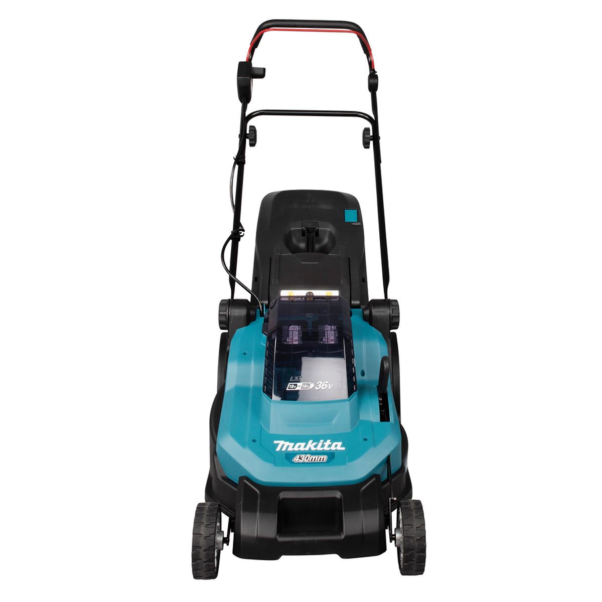Makita DLM432PT2 36V LXT Cordless 43cm Lawn Mower With 2 x 5.0Ah Batteries & Charger