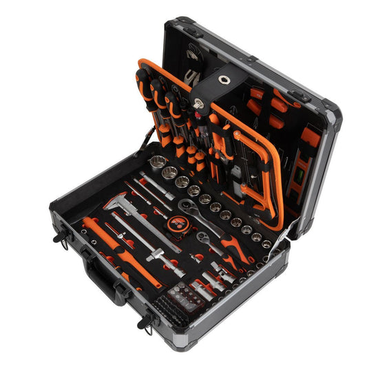 Kendo Aluminum Trolley Tool Set with Telescopic Handle 161 Pieces Item Condition Used