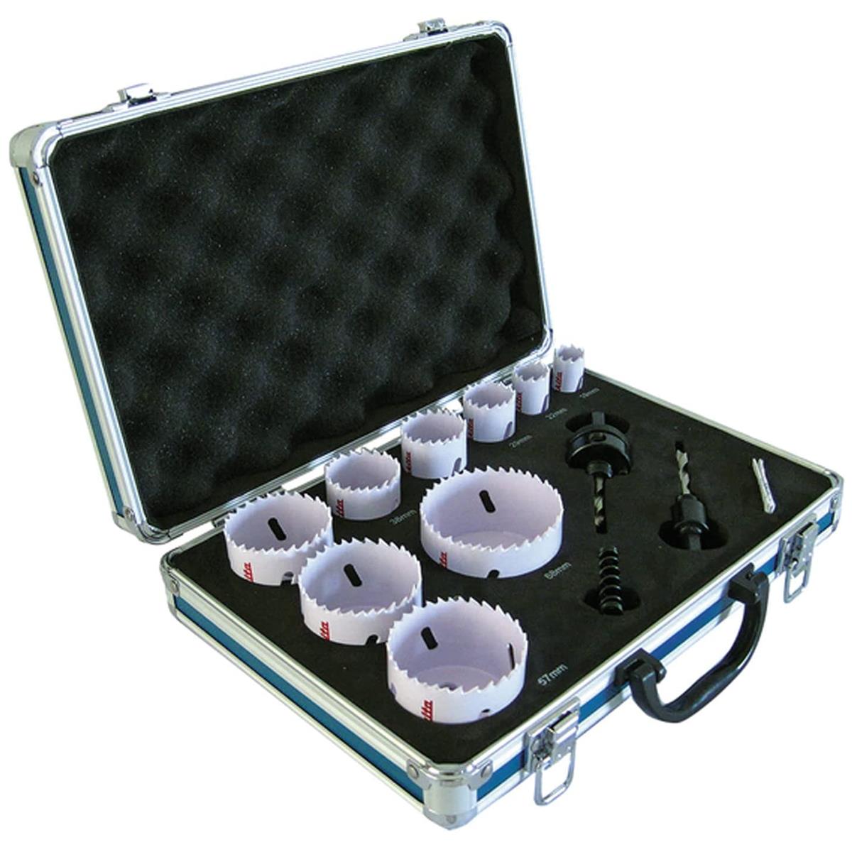 Makita Electricians Holesaw 12 Piece With Aluminium Case D-47282