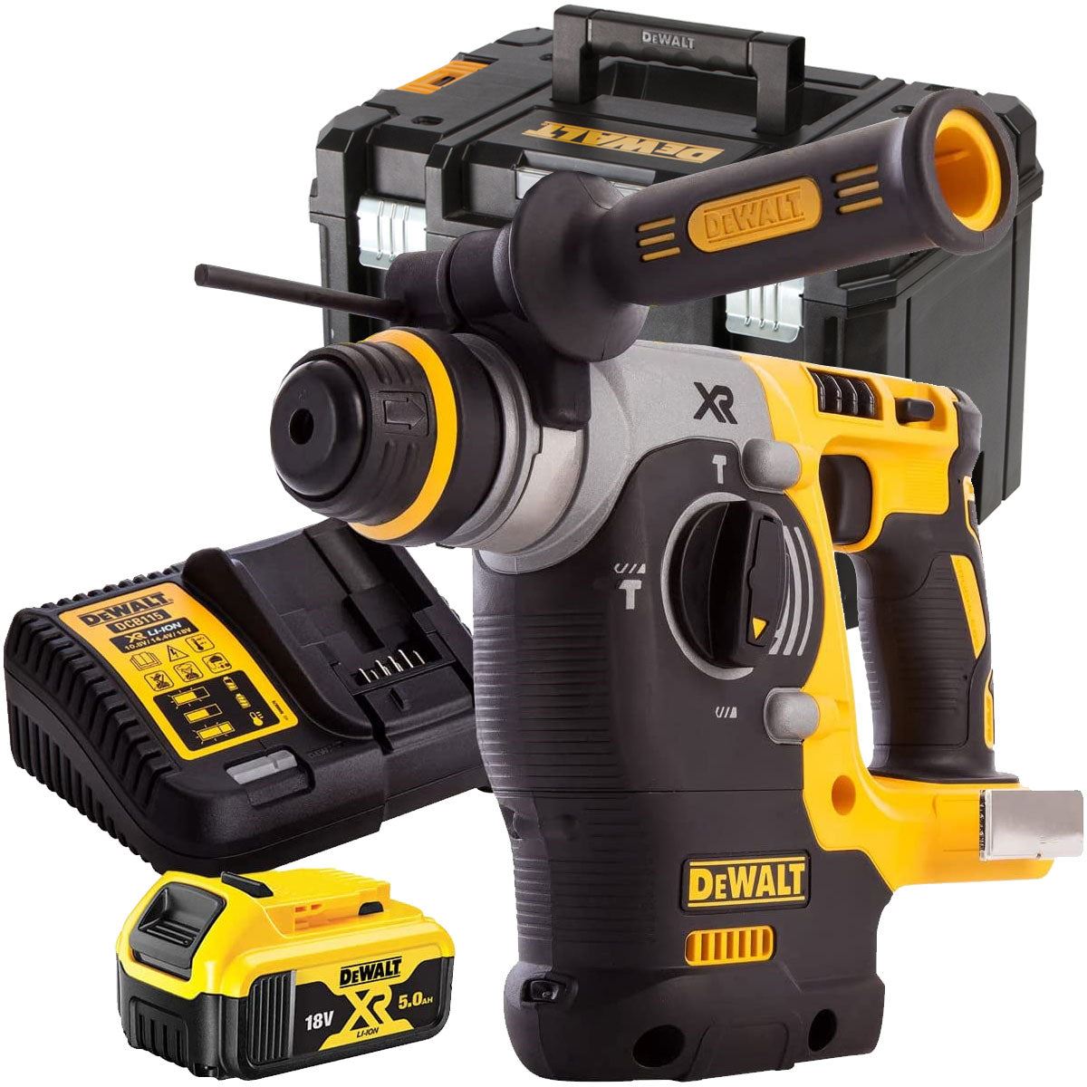 DeWalt DCH273N 18V Brushless SDS+ Rotary Hammer Drill with 1 x 5.0Ah Battery & Charger in Case