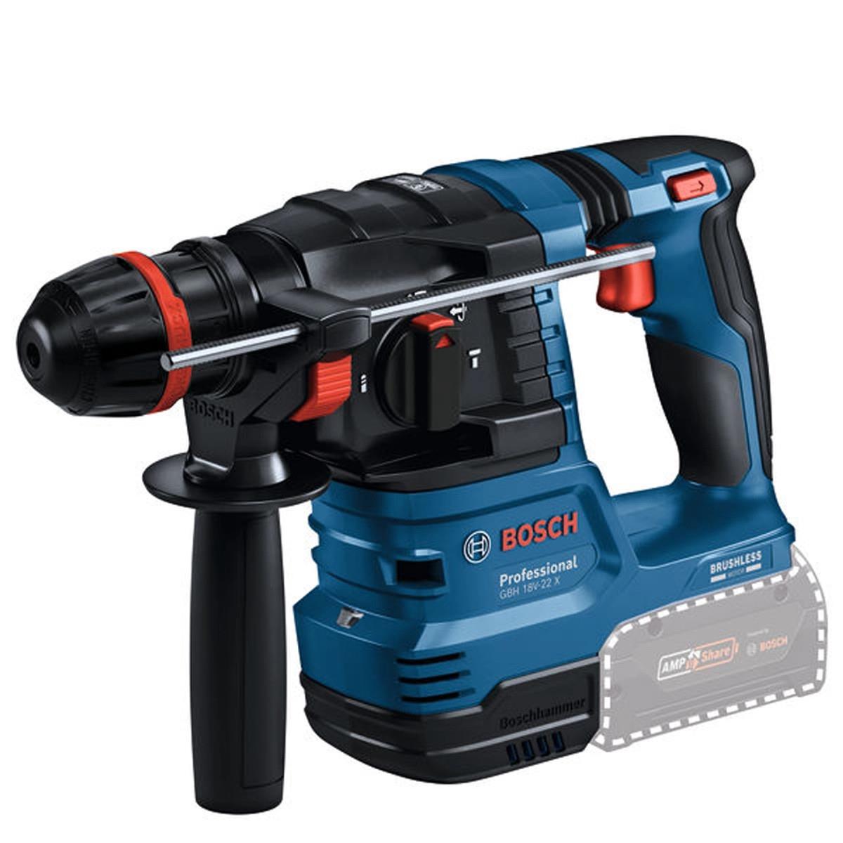Bosch GBH 18V-22 X 18V Brushless SDS+ Rotary Hammer with ONECHUCK Body Only 0611924100