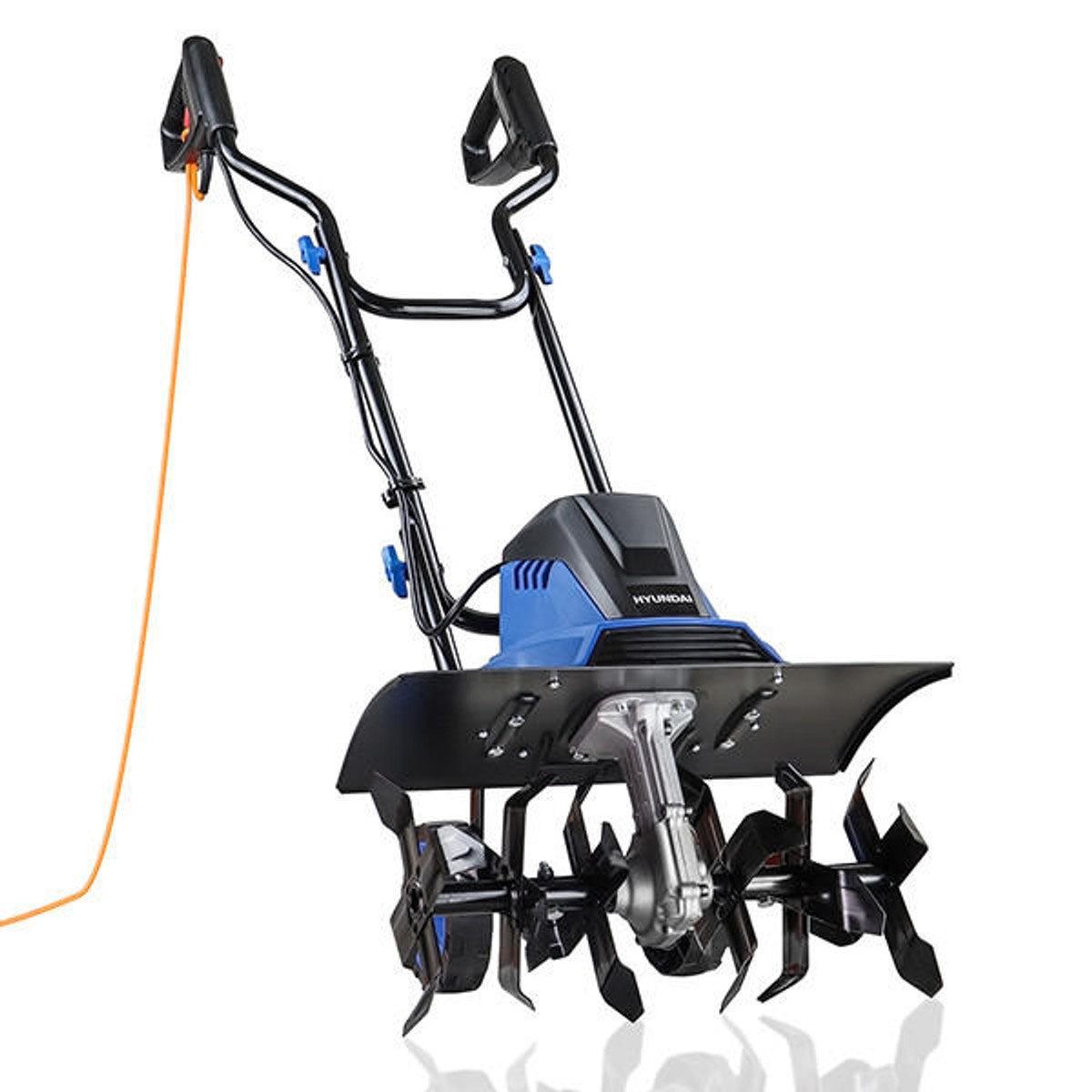 Hyundai HYT1500E 45cm Electric Garden Tiller Cultivator Rotovator and Rototiller 4 x 6 Blades 230V/1500W