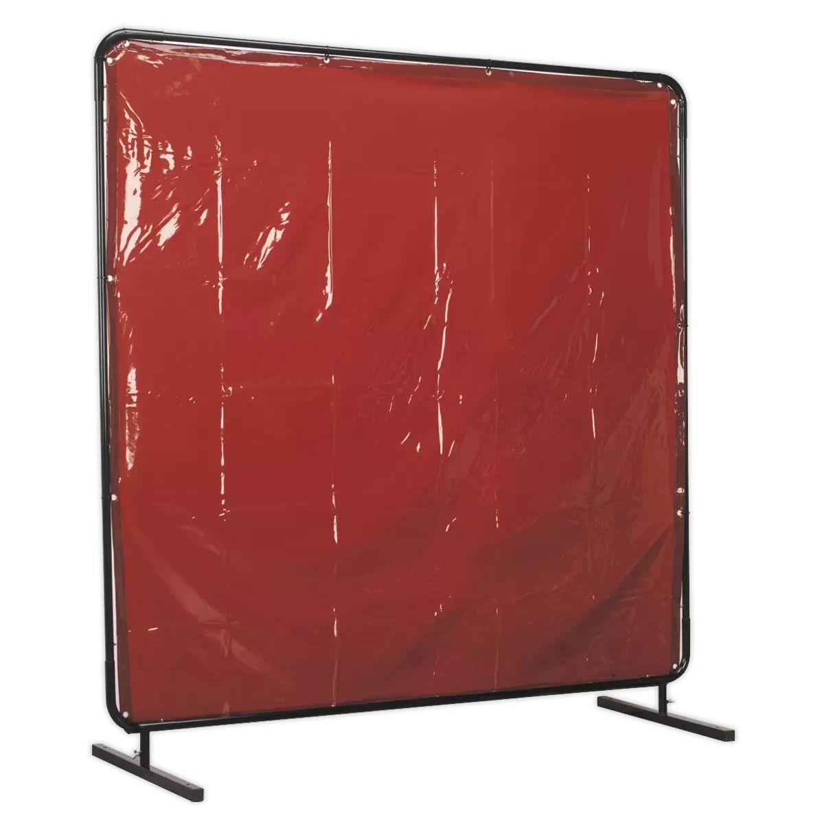 Sealey SSP992 Workshop Welding Curtain & Frame 1.8 x 1.75m EN ISO 25980:2014