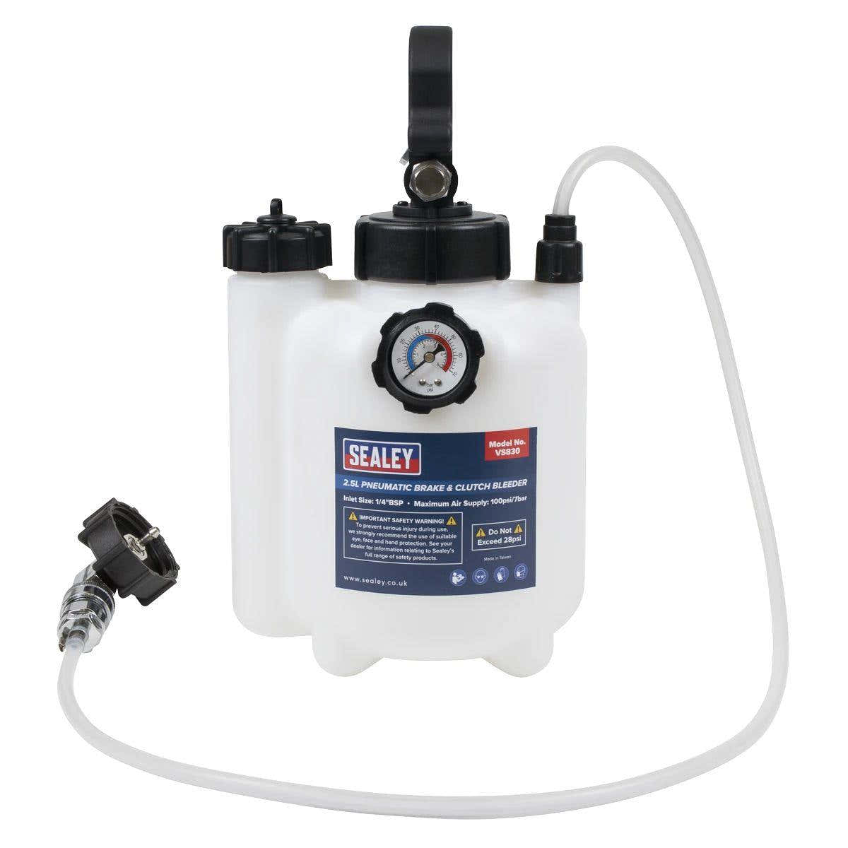 Sealey VS830 Pneumatic Brake & Clutch Bleeder 2.5L