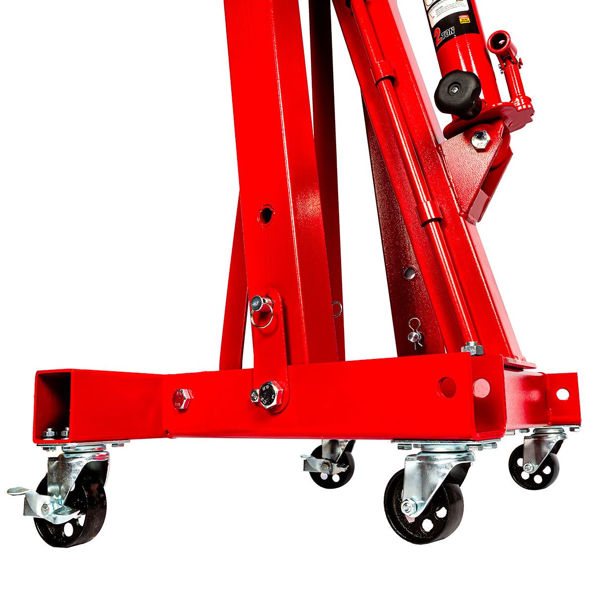 Big Red Torin 2-Ton Hydraulic Folding Engine Crane, Lifting Range 25-2240 mm