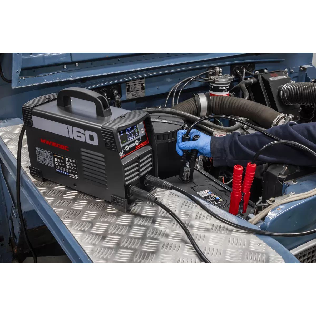 Sealey MW160BC MMA/ARC Inverter Welder 160A & Battery Charger Starter 200A/230V