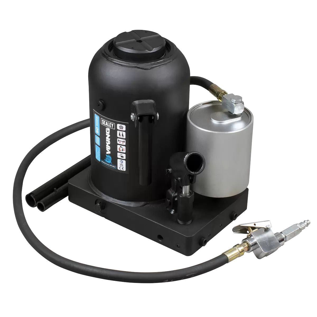 Sealey AM50S Viking 50 Tonne Manual/Air Hydraulic Bottle Jack Heavy Duty High Capacity Lifting