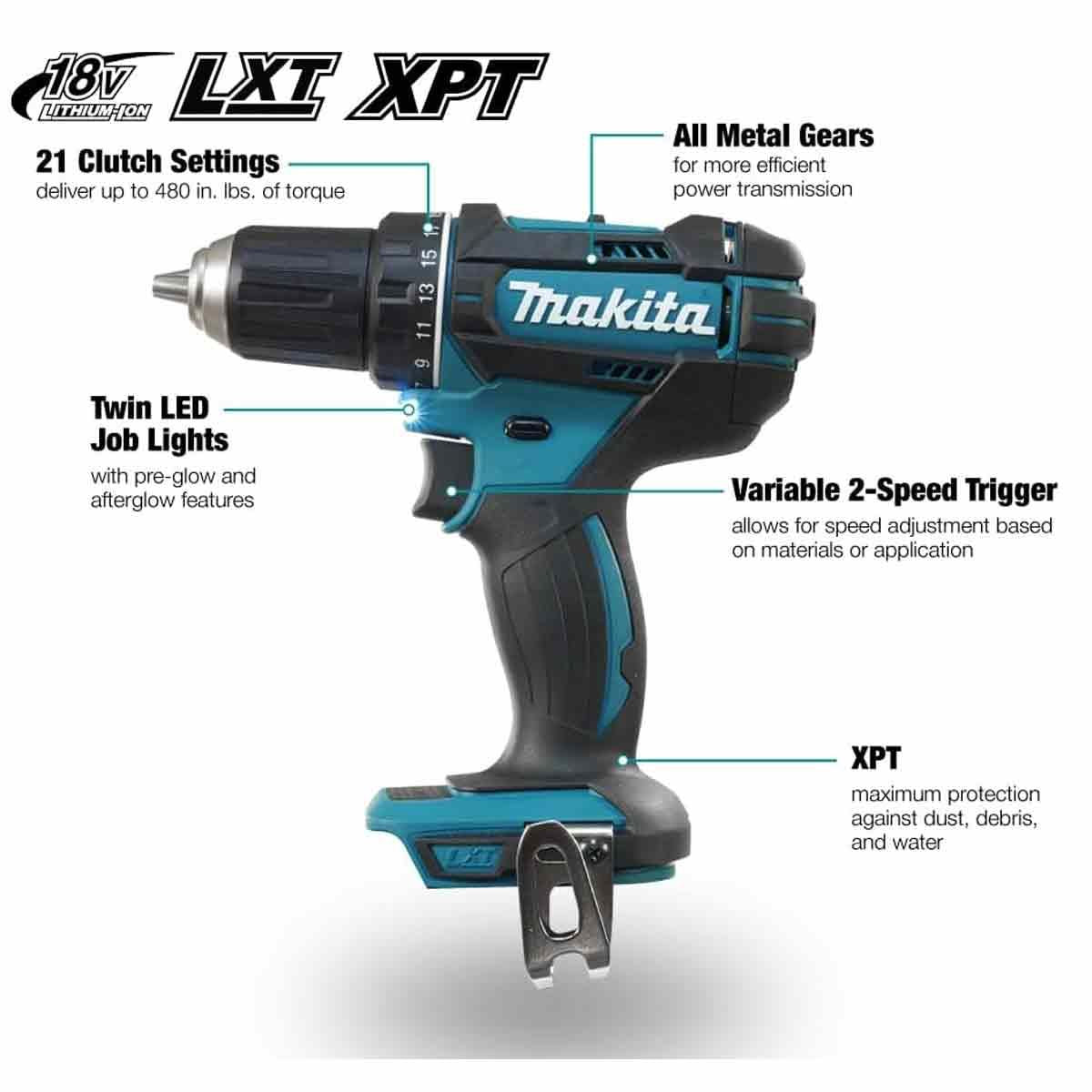 Makita DDF482Z 18V LXT Cordless Drill Driver Body Only