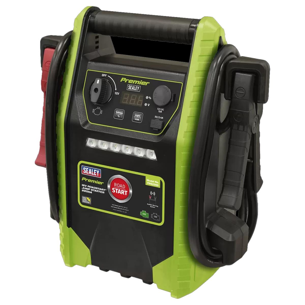Sealey PRS2200 Premier 12V Road Start Jump Starter 2200 Peak Amps