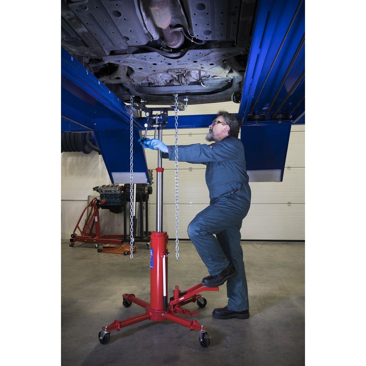 Sealey 500TTJ Transmission Jack 0.5tonne Vertical Telescopic