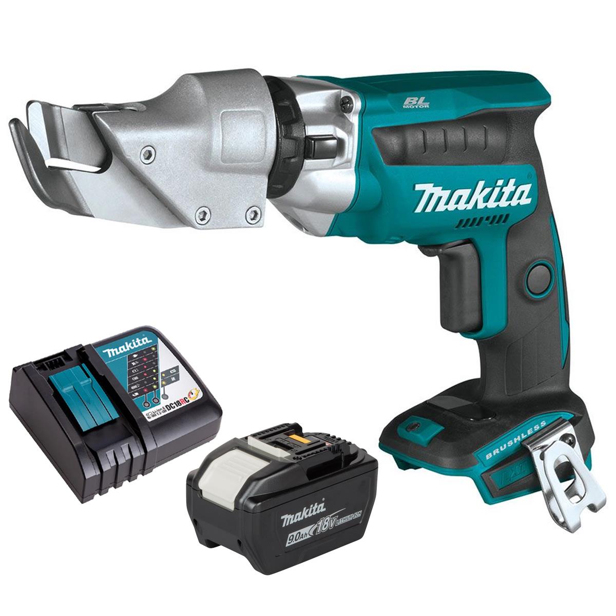 Makita DJS131Z 18V LXT Brushless Metal Shear with 1 x 9.0Ah Battery & Charger