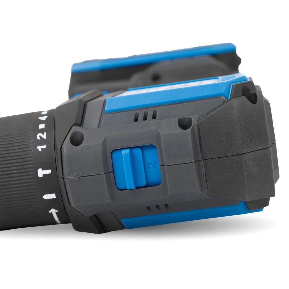 Hyundai S01-T2B 20V Cordless 65Nm Hammer Drill and 230Nm Impact Driver Brushless Kit With 2 x 2.0Ah Li-ion Batteries and 2A Charger
