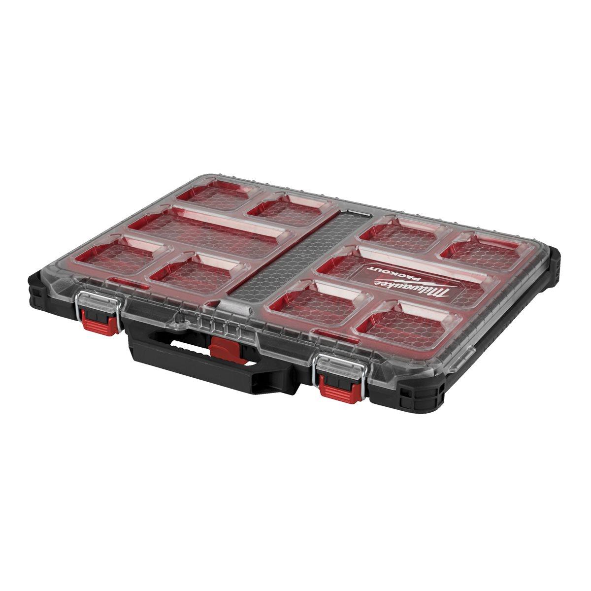 Milwaukee PACKOUT Promo 3 Piece Set Organiser + Crate + Trolley Box 4932493927