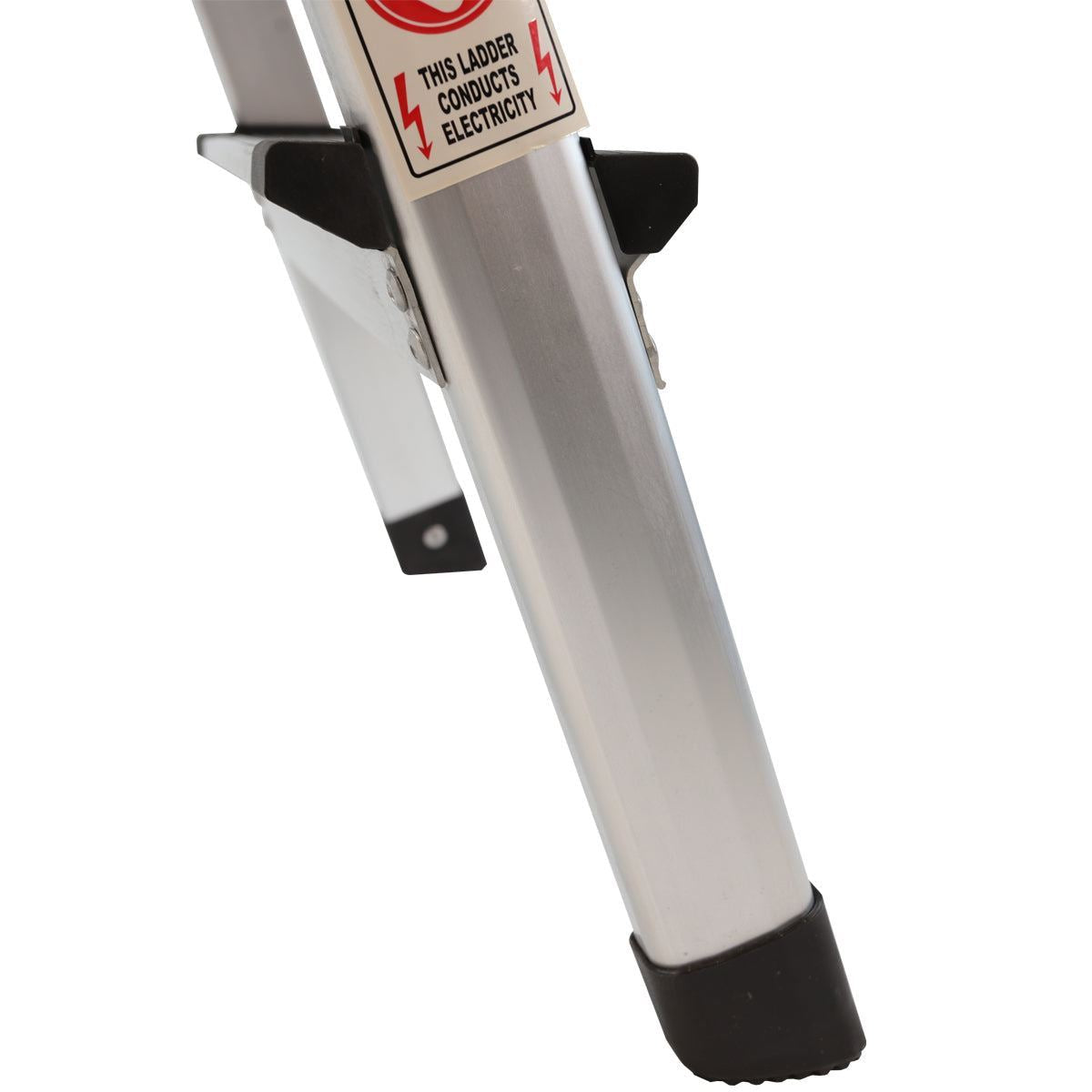 Excel Heavy Duty Fibreglass 6 Tread Ladder with 3 Step Hop Up Ladder