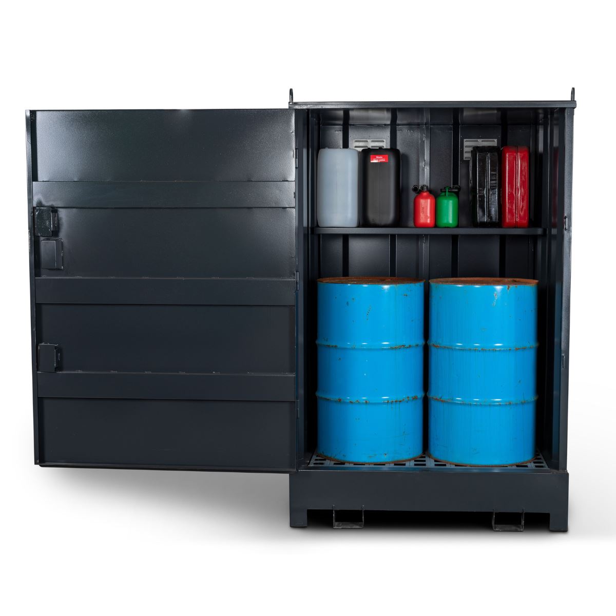 Armorgard DB2S Enclosed Drumbank 4 Drum Storage Solution 1410mm x 1430mm x 2205mm for Safe Handling