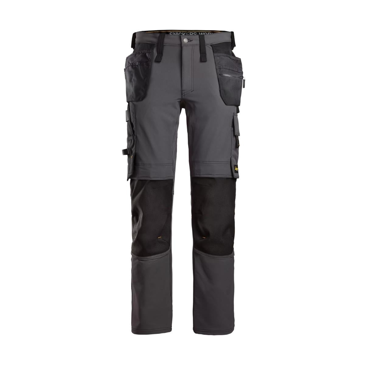 Snickers AllroundWork Full Stretch Trousers with Holster Pockets Steel Grey - 32