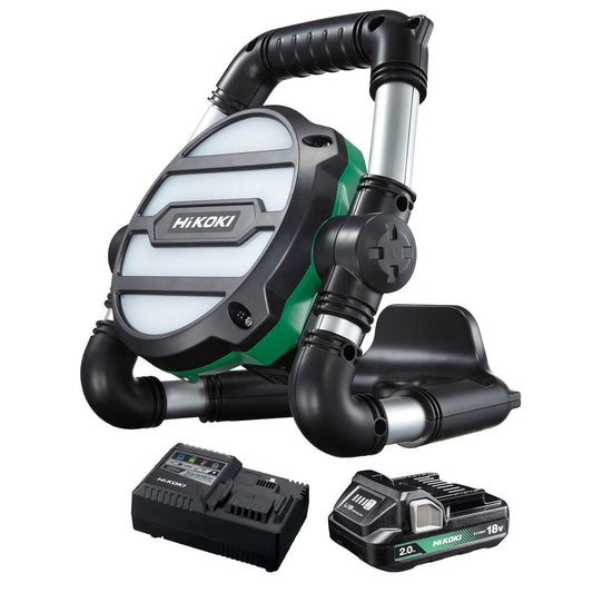 HiKOKI UB18DGLL0Z 18V LED Work Light With 1 x 2.0Ah Battery & Charger