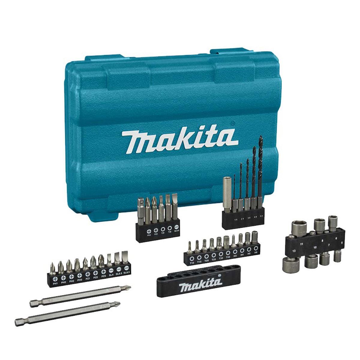 Makita E-13166 Drill & Screw Bit Set Of 42 Pieces In Case