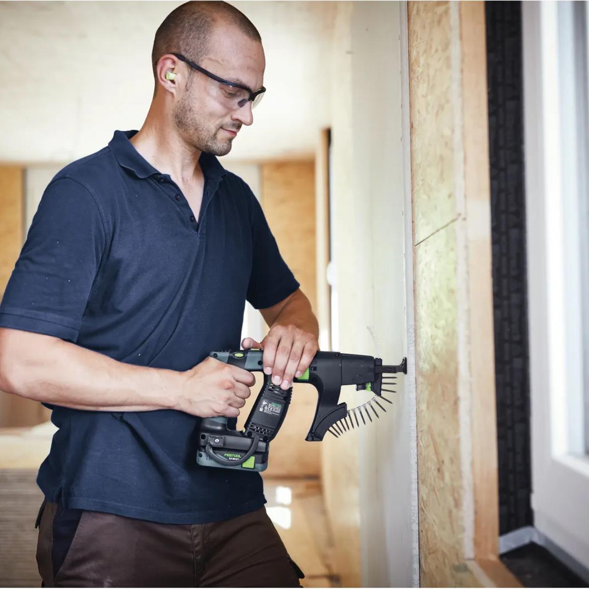 Festool DWC 18-4500-Basic 18V Brushless Construction Screwdriver Body with Magazine Attachment In Systainer - 577229