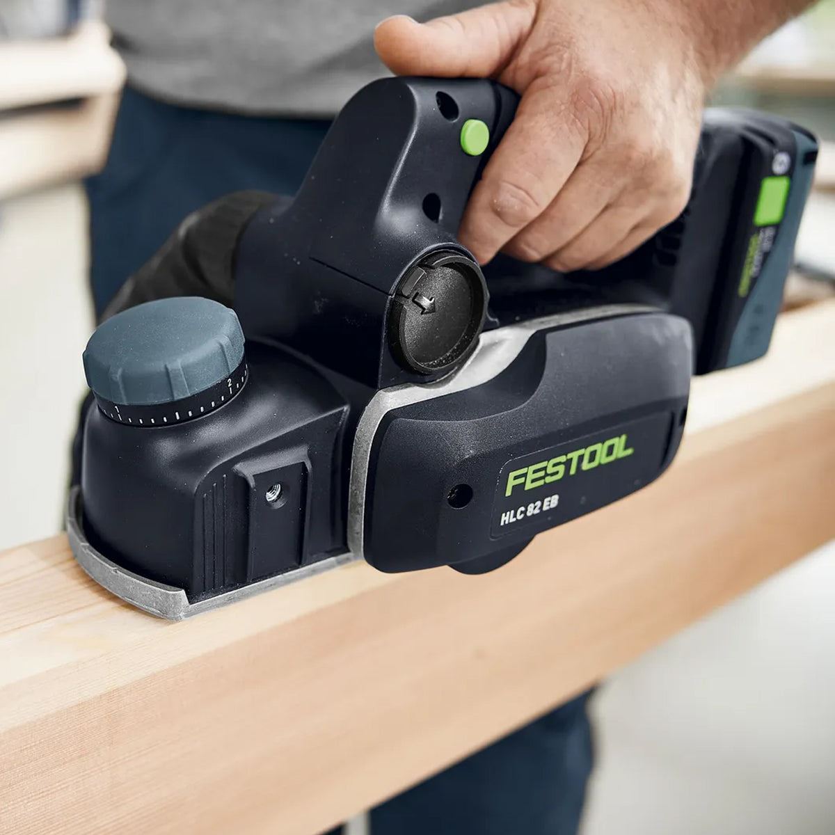 Festool HLC 82 EB-Basic-Set 18V Brushless Planer 578600 with 1 x 5.0Ah Battery & Accessories Set