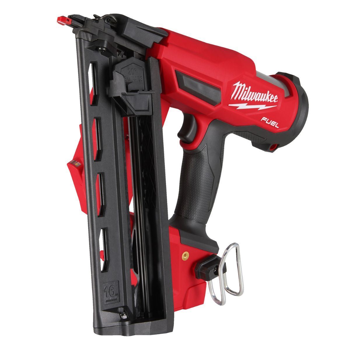 Milwaukee M18FN16GA-0 18V Brushless 16G Angled Finish Nailer with 1 x 5.0Ah Battery Charger & Bag
