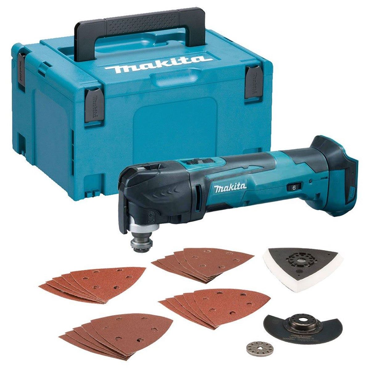 Makita DTM51ZJX7 18V LXT Li-ion Oscillating Multi Tool Cutter with 1 x 6.0Ah Battery Charger & Case