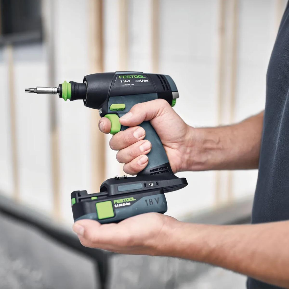 Festool TID 18 HPC4,0I-Set T18GB 18V Brushless Impact Driver & Drill Driver Twin Set with 2 x 4.0Ah Battery, Charger & Case 577245