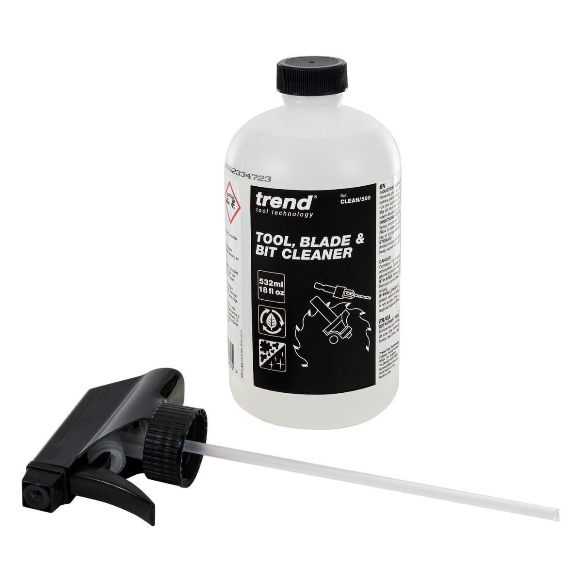 Trend CLEAN/500 Tool, Blade & Bit Cleaner, 532ml