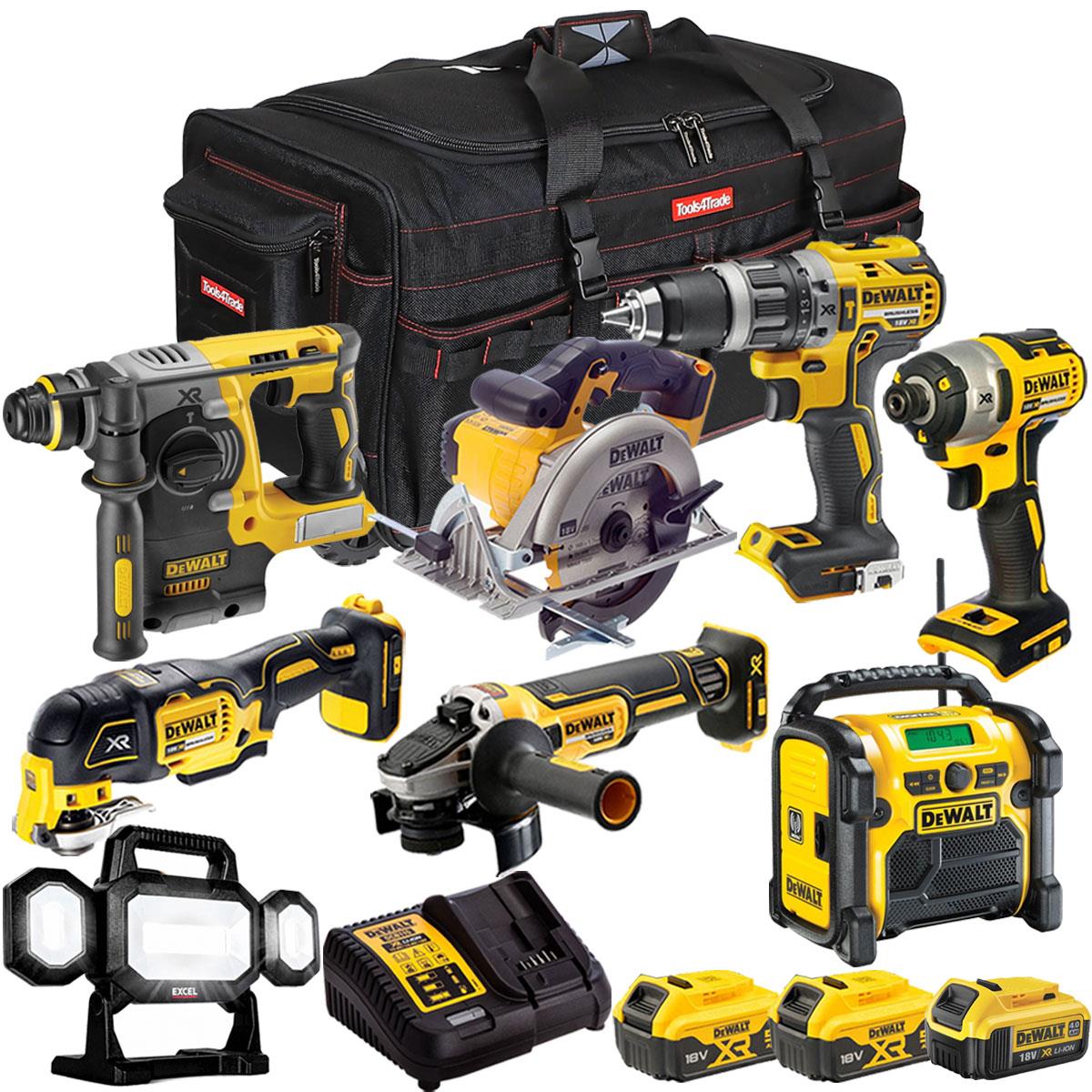 Dewalt 18V 8 Piece Combo Kit with 3 x Batteries & Charger T4TKIT-1902