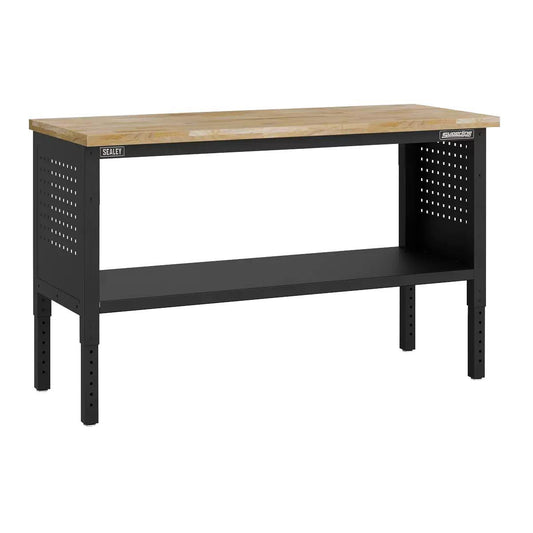 Sealey APMWB60W Superline PRO Modular Workbench with Wooden Worktop & Adjustable Height 1525mm