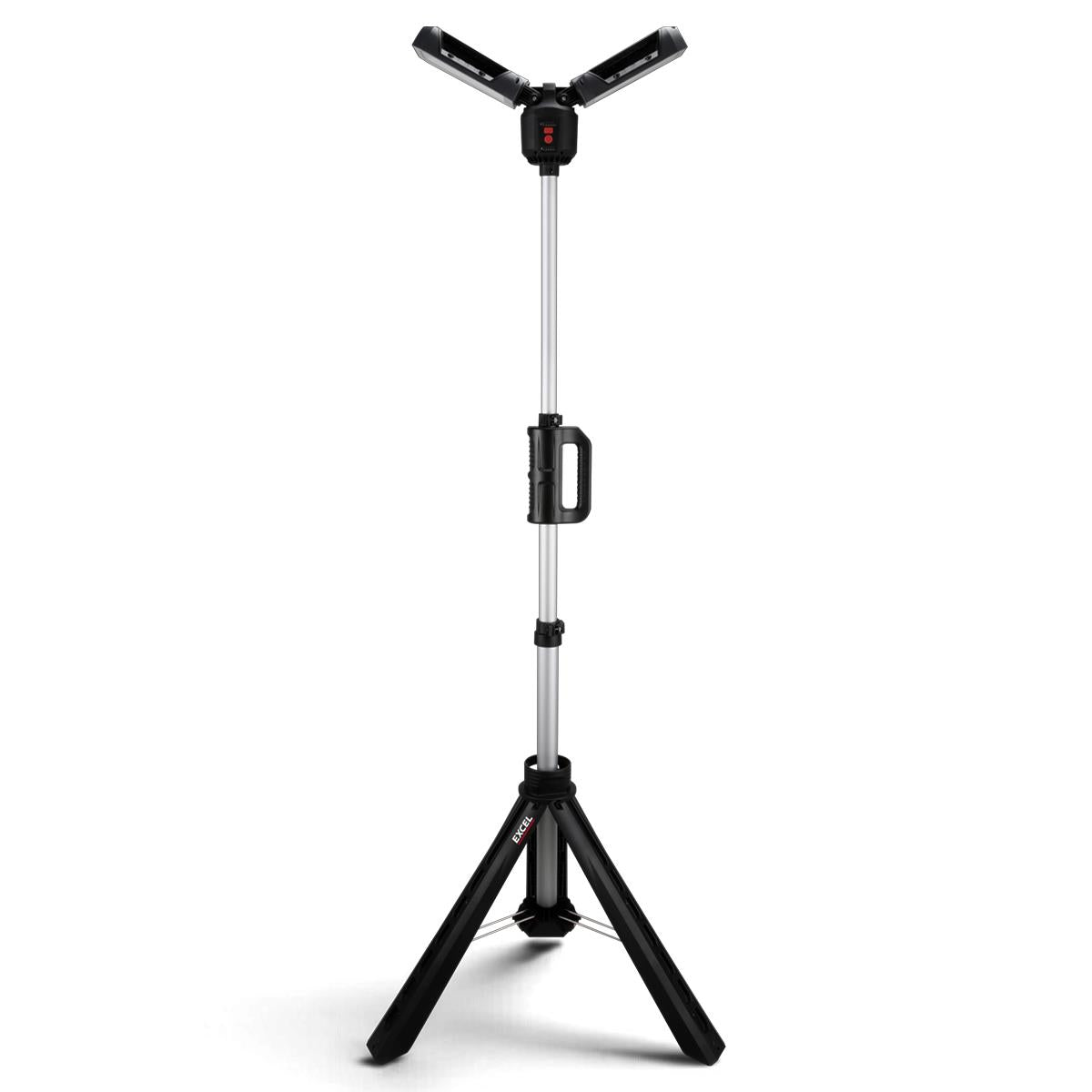 Excel 6000 Lumens Rechargeable LED Tripod Work Light with Adjustable Head